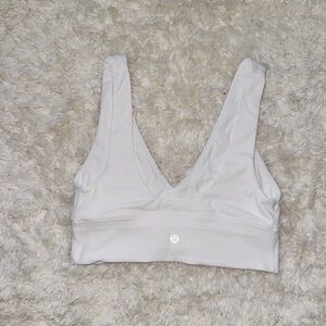 White Align V-Neck Bra *Light Support, A/B Cup Lululemon